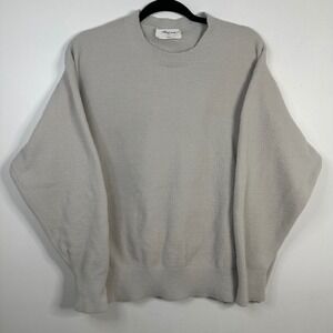 Wilfred Free Beige Cozy Textured‎ Knit Sweater Size L